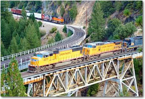 Keddie Wye with Highline branching off to the left